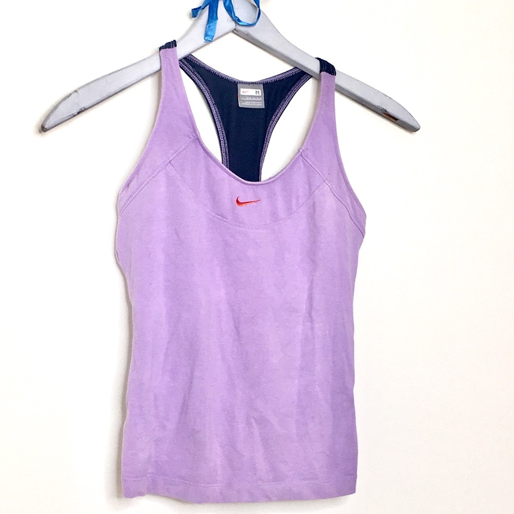 ✔️NIKE ✔️ purple tank with mesh racer back